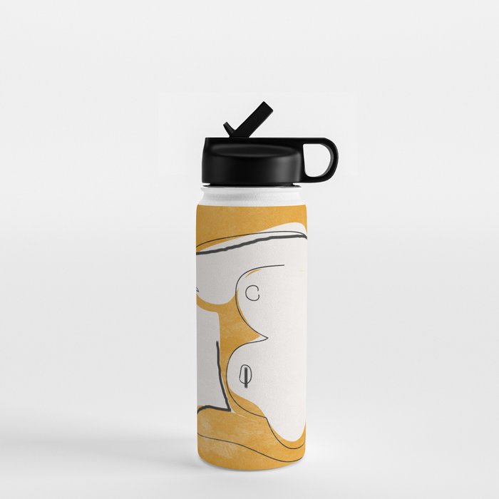 Abstract Line Art Nude Water Bottle Gallery Image 1
