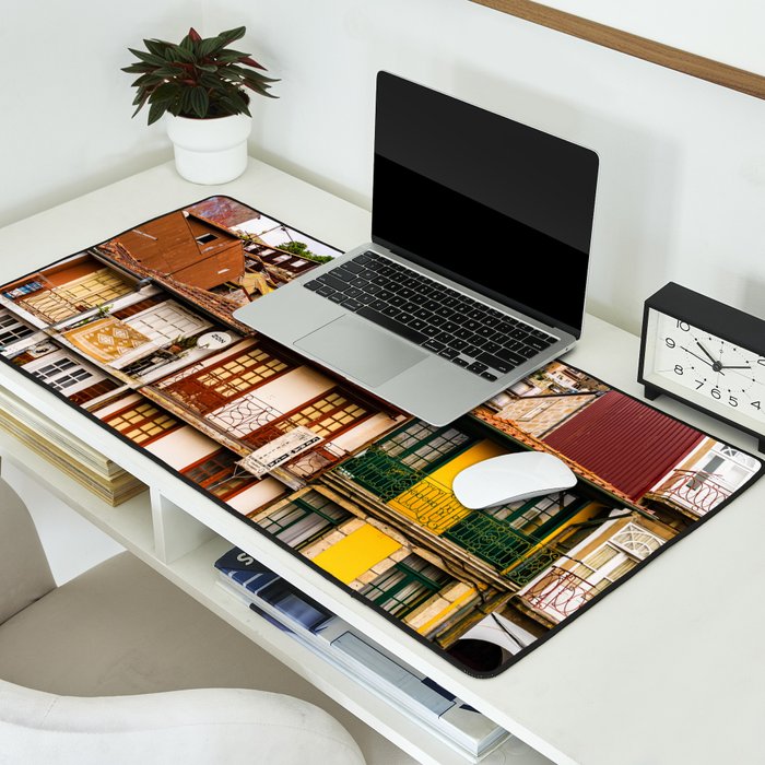 Portuguese Neighborhood Desk Mat Gallery Image 2