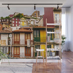 Portuguese Neighborhood Wall Mural Gallery Image 1