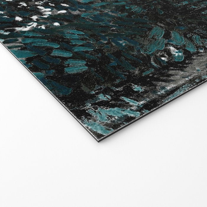 Dark Teal Van Gogh Trees & Underwood Welcome Mat Gallery Image 2
