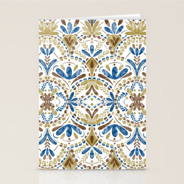Whimsical Botanical Tile Stationery Card Gallery Image 2