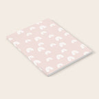 Boho Pink Rainbow - Pink & White Rainbow Pattern - Kids Rainbow Nursery Notebook Gallery Image 2