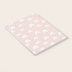 Boho Pink Rainbow - Pink & White Rainbow Pattern - Kids Rainbow Nursery Notebook Gallery Image 3