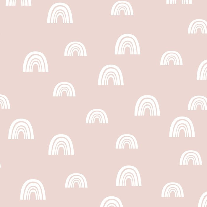 Boho Pink Rainbow - Pink & White Rainbow Pattern - Kids Rainbow Nursery Coffee Mug Gallery Image 2