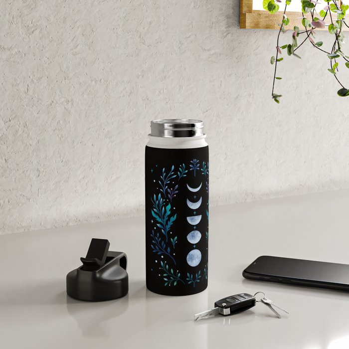 Moonlight Garden - Blue Water Bottle Gallery Image 5