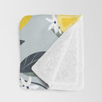Fruit market retro Mallorca inspiration Throw Blanket Gallery Image 3