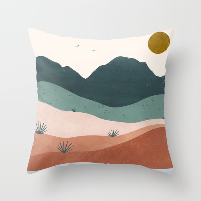 terra serena Throw Pillow Gallery Image 6
