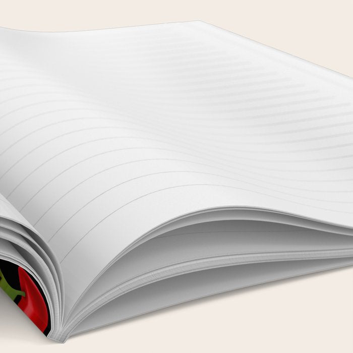 Y2K Cherries - Black Pattern Large Notebook Gallery Image 2