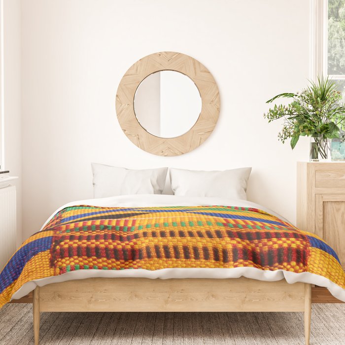 Kente Cloth Pattern Traditional African Duvet Cover Gallery Image 3