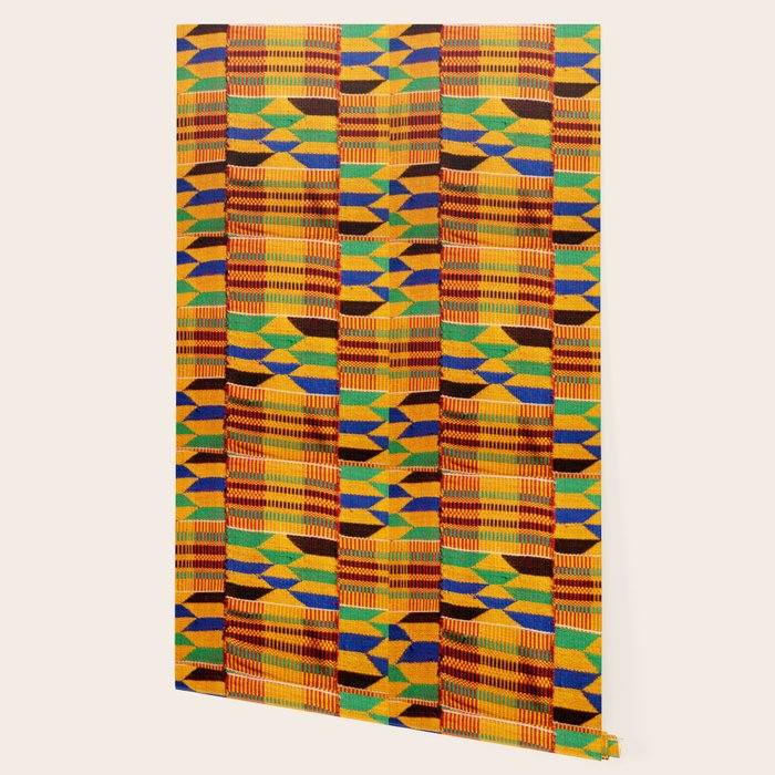 Kente Cloth Pattern Traditional African Wallpaper Gallery Image 2