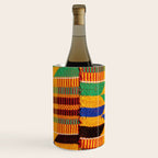 Kente Cloth Pattern Traditional African Wine Chiller Gallery Image 2