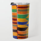 Kente Cloth Pattern Traditional African Travel Mug Gallery Image 3