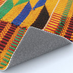 Kente Cloth Pattern Traditional African Rug Gallery Image 4