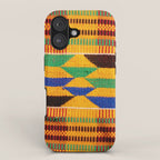 Kente Cloth Pattern Traditional African iPhone Case Gallery Image 1