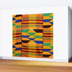 Kente Cloth Pattern Traditional African Wall Mural Gallery Image 2