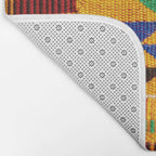 Kente Cloth Pattern Traditional African Bath Mat Gallery Image 2