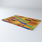 Kente Cloth Pattern Traditional African Rug Gallery Image 3