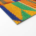 Kente Cloth Pattern Traditional African Welcome Mat Gallery Image 2