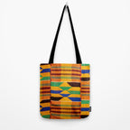 Kente Cloth Pattern Traditional African Tote Bag Gallery Image 2