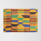 Kente Cloth Pattern Traditional African Rug Gallery Image 2
