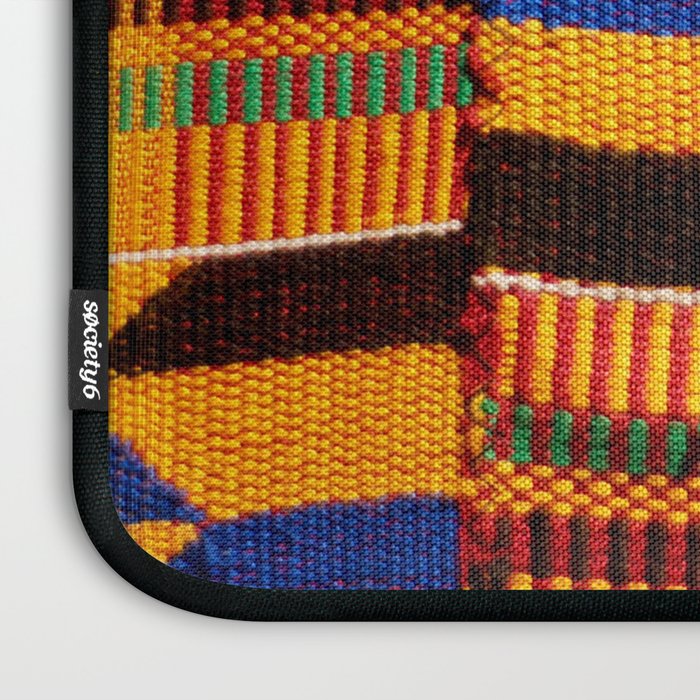 Kente Cloth Pattern Traditional African Laptop Sleeve Gallery Image 3