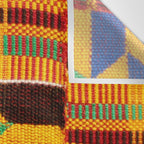 Kente Cloth Pattern Traditional African Wall Tapestry Gallery Image 3