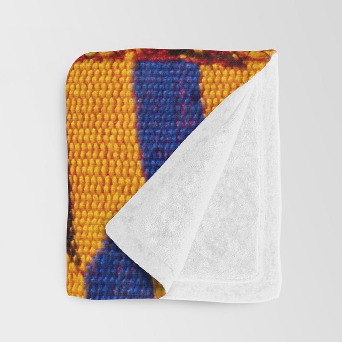 Kente Cloth Pattern Traditional African Throw Blanket Gallery Image 3