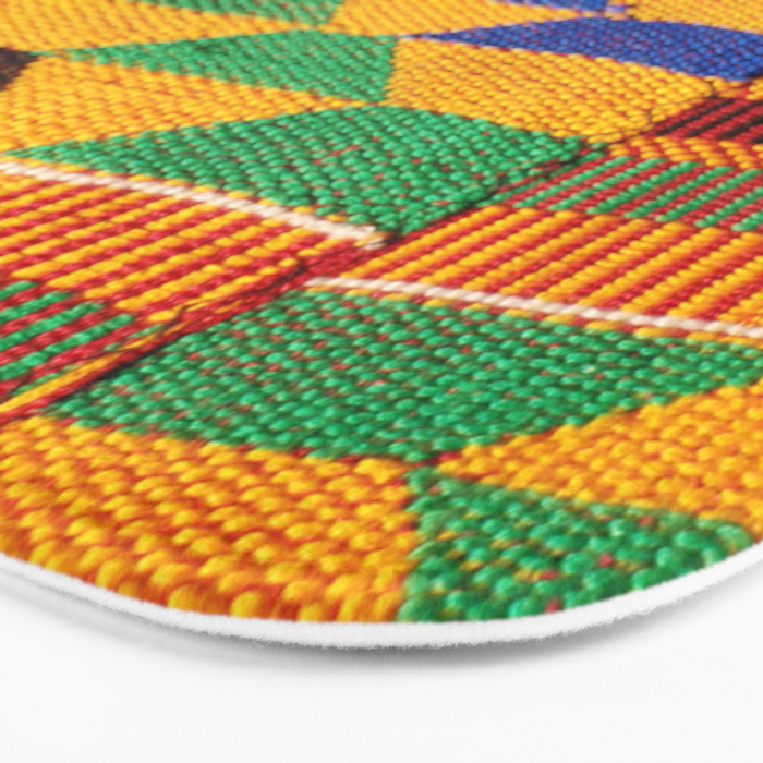 Kente Cloth Pattern Traditional African Bath Mat Gallery Image 3