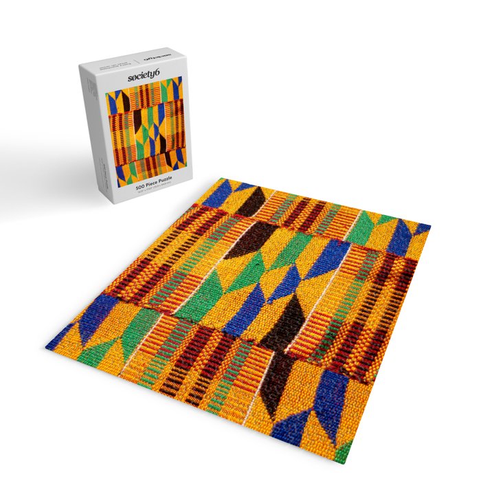 Kente Cloth Pattern Traditional African Jigsaw Puzzle Gallery Image 2