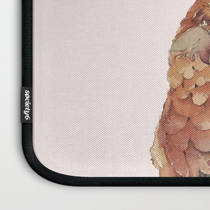 Owl with Flowers Laptop Sleeve Gallery Image 3