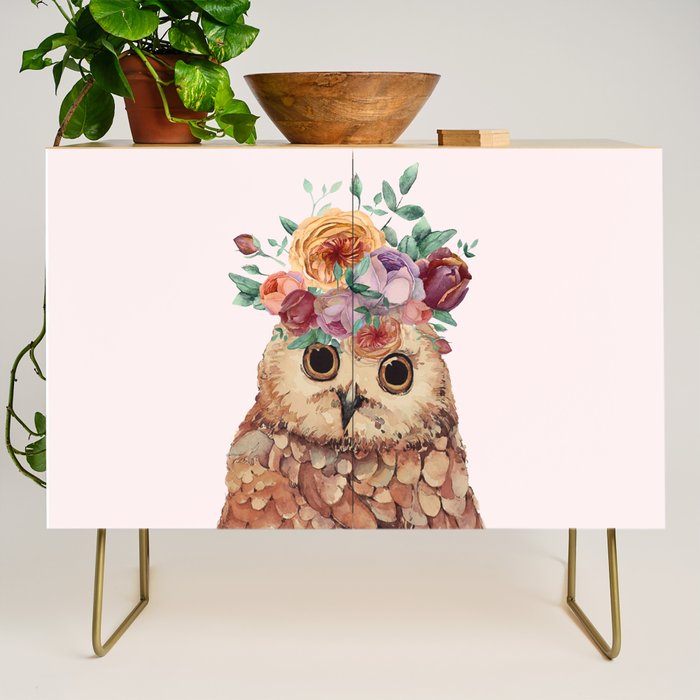 Owl with Flowers Credenza Gallery Image 1