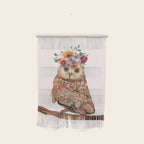 Owl with Flowers Wall Hanging Gallery Image 1