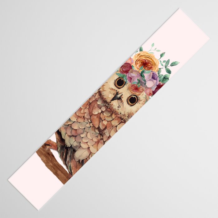 Owl with Flowers Table Runner Gallery Image 3