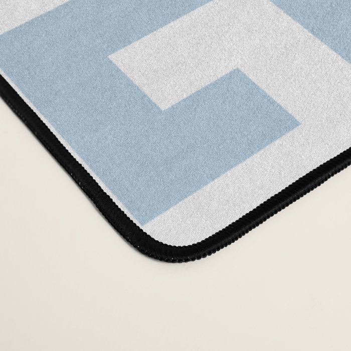 Large Light Blue Greek Key Pattern Desk Mat Gallery Image 4