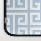Large Light Blue Greek Key Pattern Laptop Sleeve Gallery Image 3