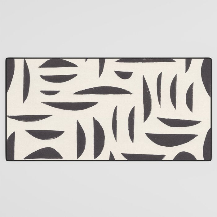 Linocut Abstract #4 Desk Mat Gallery Image 3