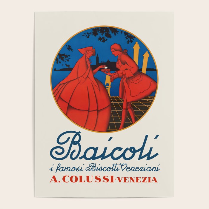 Vintage Italian Food Poster - Baicoli venetian biscuit, 1940s  Poster Gallery Image 4