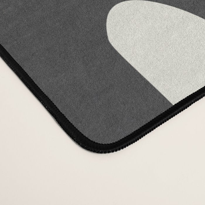 Minimal Abstract Maze - Noir Desk Mat Gallery Image 4