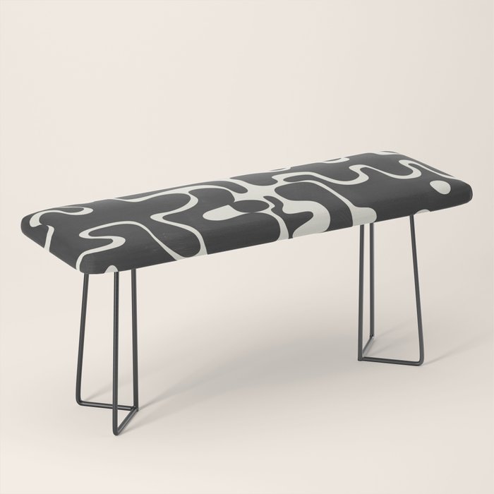 Minimal Abstract Maze - Noir Bench Gallery Image 1