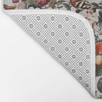 Floral Symphony with Birds Bath Mat Gallery Image 2