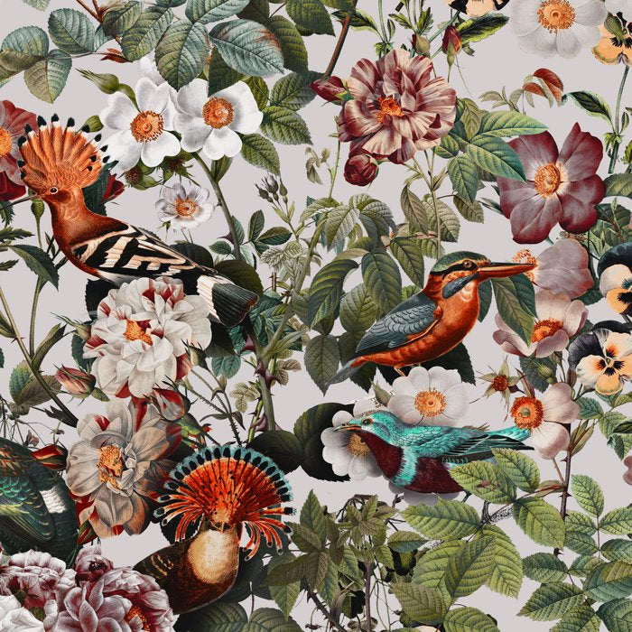 Floral Symphony with Birds Coffee Mug Gallery Image 2