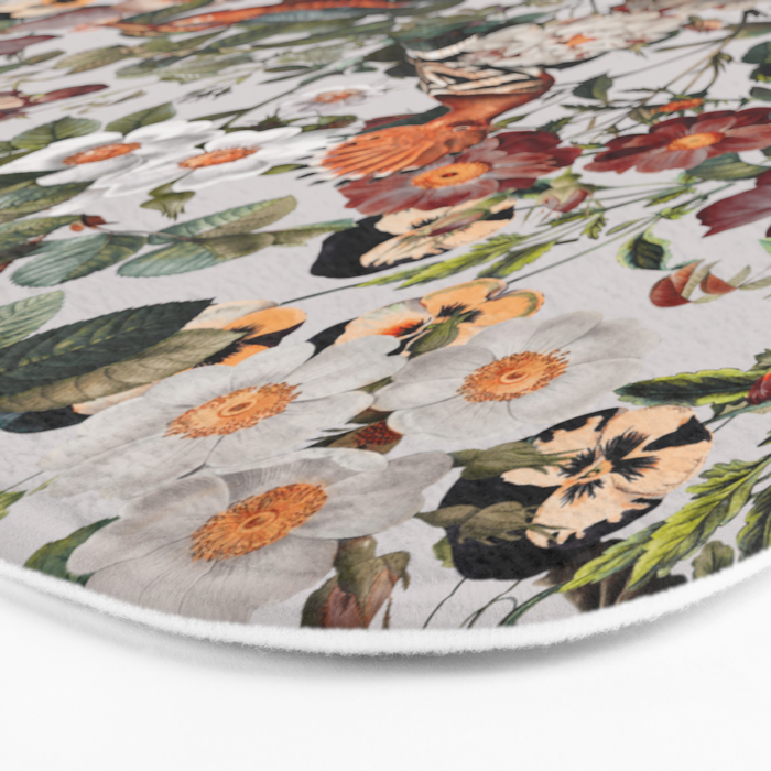 Floral Symphony with Birds Bath Mat Gallery Image 3