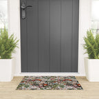 Floral Symphony with Birds Welcome Mat Gallery Image 3