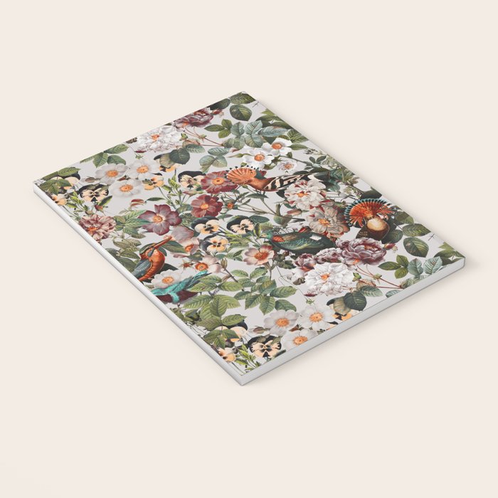 Floral Symphony with Birds Notebook Gallery Image 3