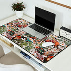 Floral Symphony with Birds Desk Mat Gallery Image 2