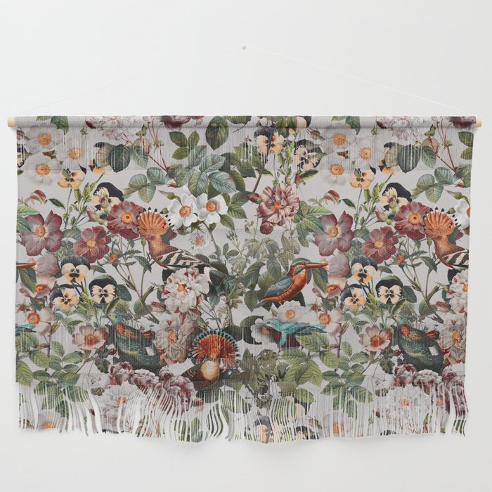Floral Symphony with Birds Wall Hanging Gallery Image 1