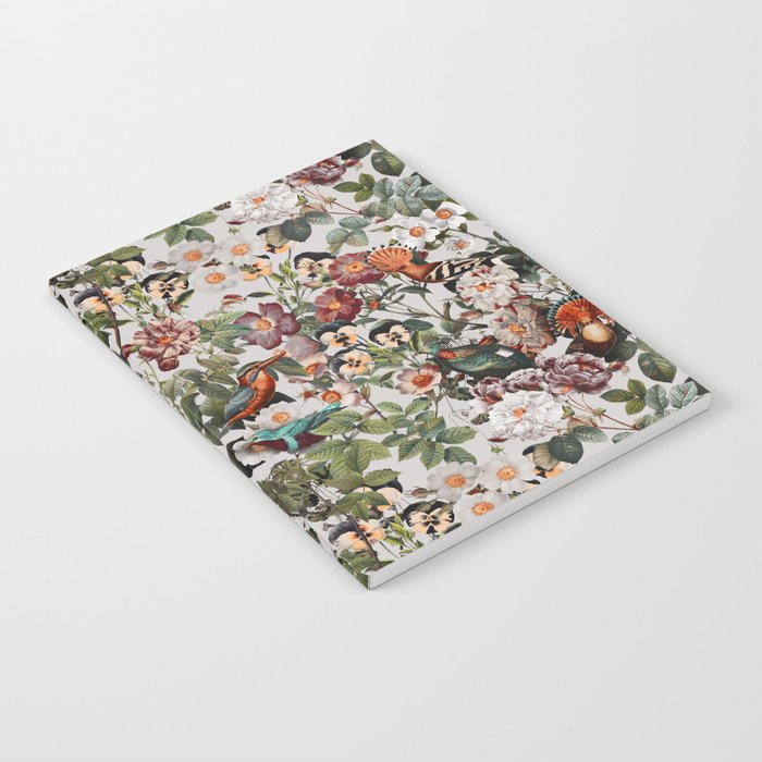 Floral Symphony with Birds Notebook Gallery Image 2