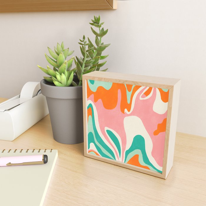 psychedelic fleurs Mini Art Print Gallery Image 2