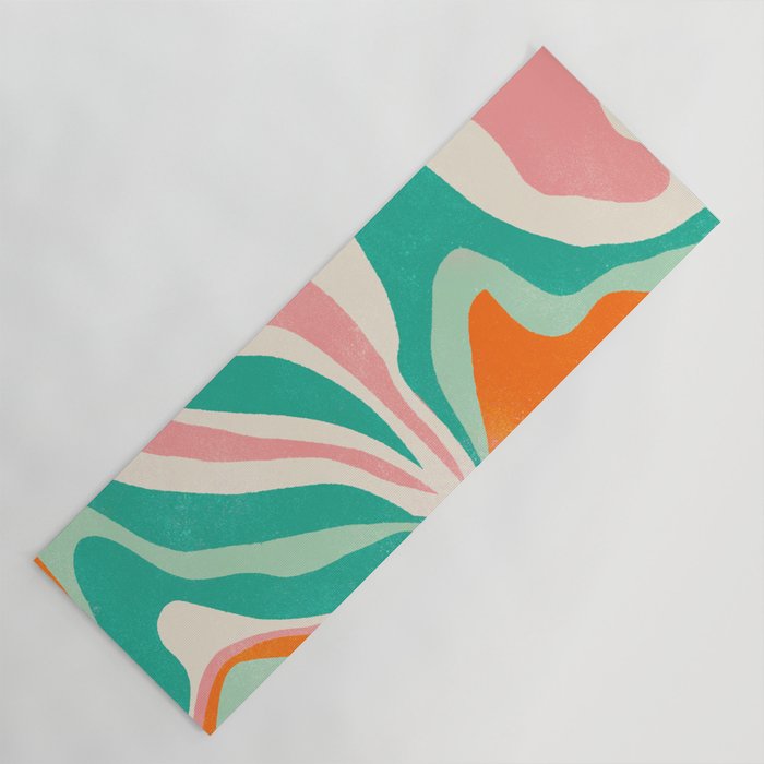 psychedelic fleurs Yoga Mat Gallery Image 1