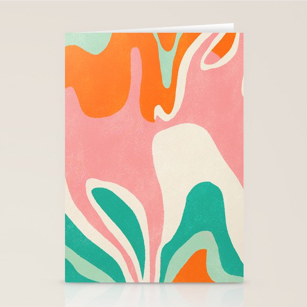 psychedelic fleurs Stationery Card Gallery Image 1